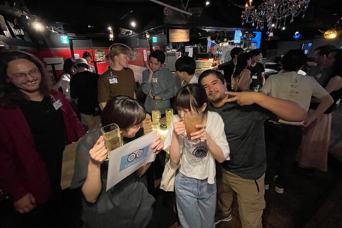3-Hour Tokyo Pub Crawl Nightlife Welcome Guided Tour in Shibuya - J Plaza Maruyama and a later club atmosphere