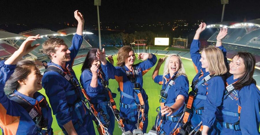 Adelaide: Adelaide Oval Night Roof Climb with Drink - Why the safety setup matters