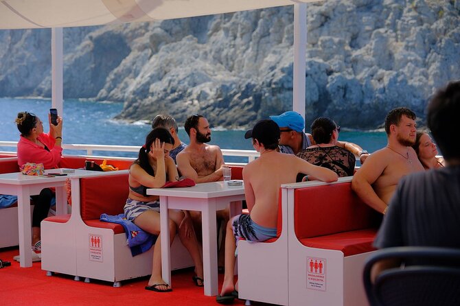 Alanya Boat Trip w/Unlimited Drinks & Lunch (Free Hotel Transfer) - Ulas Beach and lunch onboard