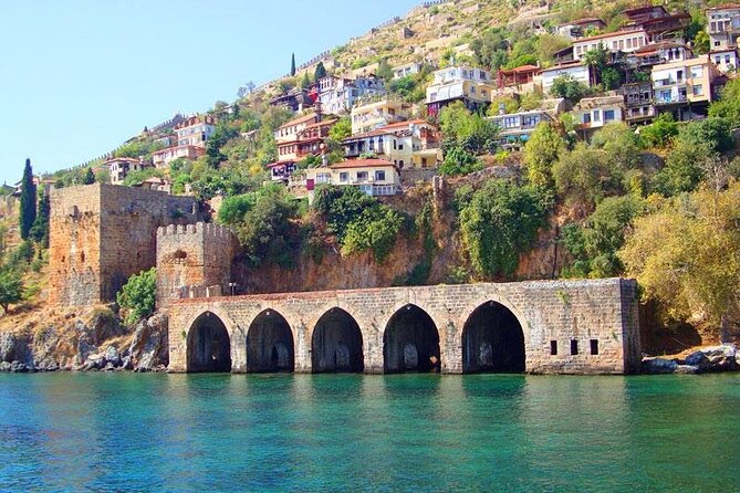 Alanya Boat Trip with Unlimited Soft Drinks and Lunch - Cleopatra Beach from the water