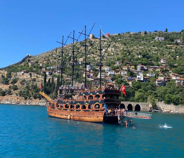 Alanya: Luxury Pirate Boat with Lunch & Unlimited Drinks - Setting Sail on the GRAND TROYS07