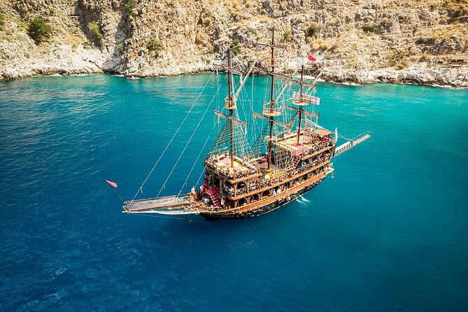Alanya Pirate Boat Tour with Foam Party Soft Drinks & Transfer - Transfers, timing, and meeting details