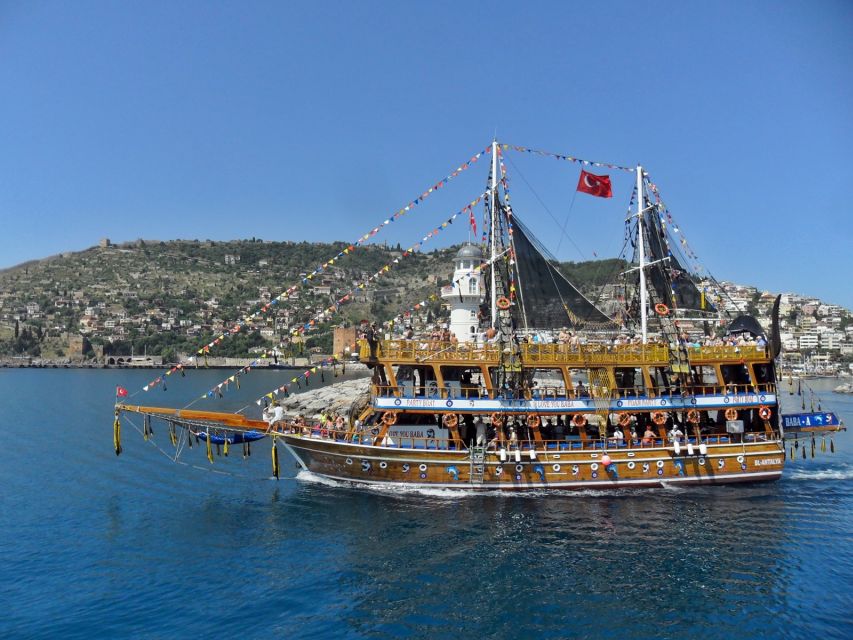 Alanya: Pirate Boat Tour with Unlimited Soft Drinks & Lunch - Setting out from Alanya Harbor