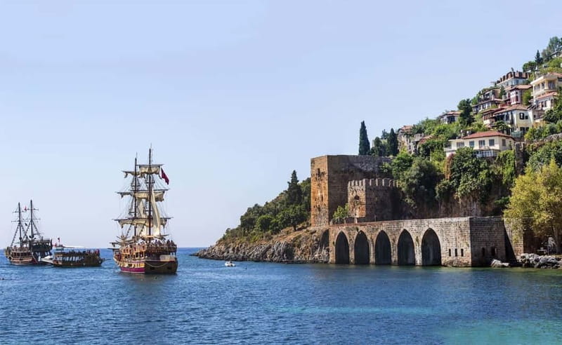 Alanya: Pirate Boat Trip with Meal, Drinks and Pickup Option - Getting to the port from Alanya and nearby resorts