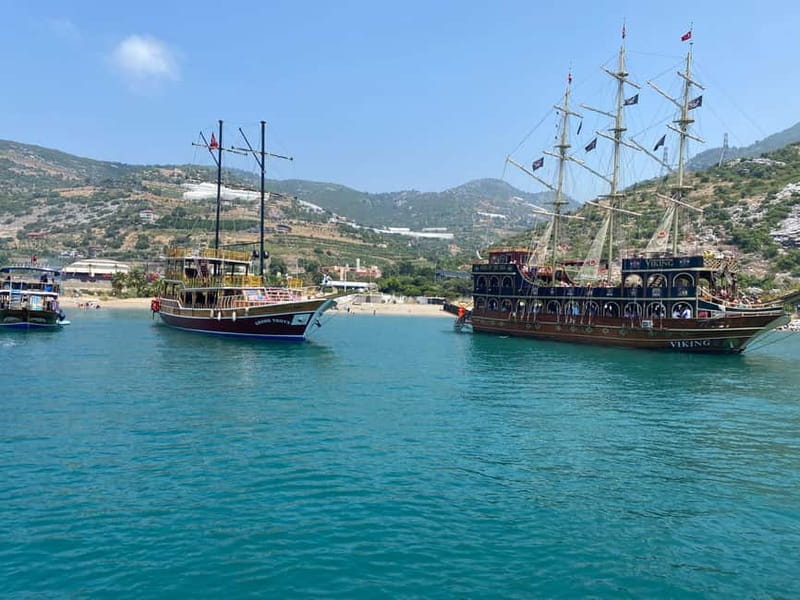 Alanya: Pirate Boat with Pickup, Lunch, & Unlimited Drinks - Seeing Pirates Cave, Lovers Cave, and Phosphorus Cave