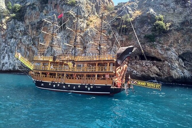 Alanya : Pirate Party Boat Trip w/ Transfer Lunch and Soft Drinks - Swimming stops, photos, and possible dolphins