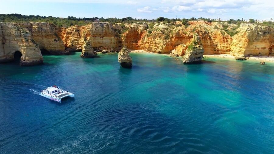 Albufeira: Catamaran Cruise with BBQ & Open Bar on the Beach - Key points to know before you book