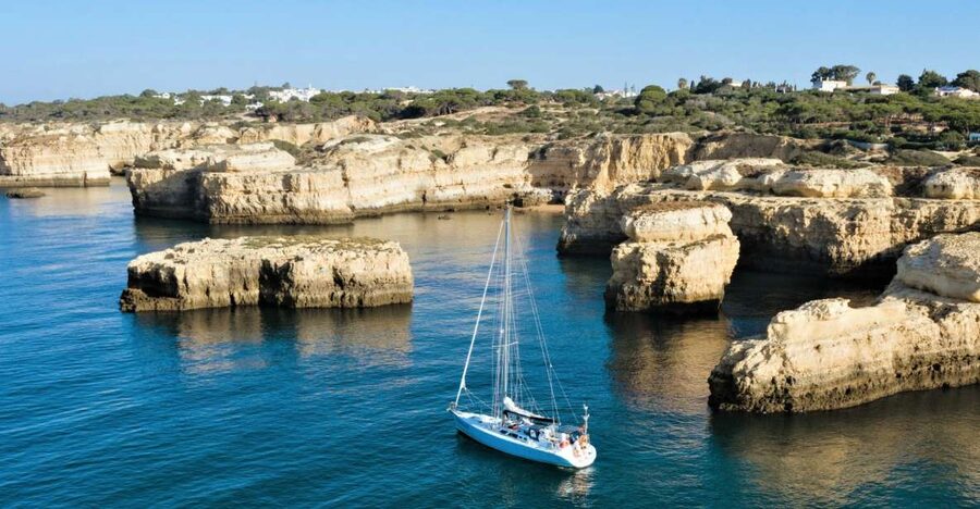 Albufeira: Sailing Boat Cruise BBQ & Open Bar on the Beach - Group size, atmosphere, and the sailing question