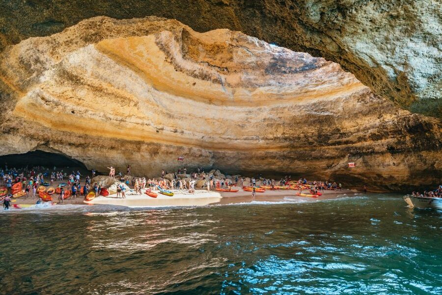 Albufeira: Sightseeing Cruise with Beach BBQ and Open Bar - Reaching the secluded beach by dinghy
