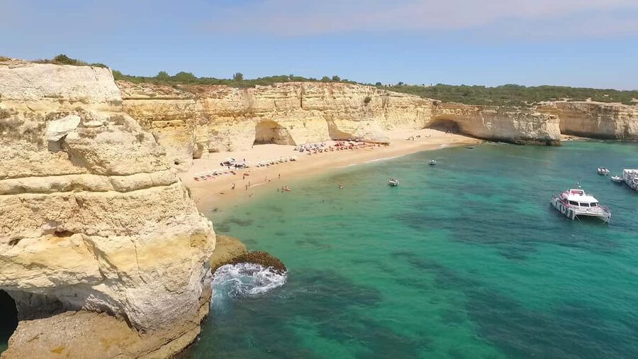 Albufeira: Sightseeing Cruise with Beach BBQ and Open Bar - Two or three hours to swim and relax