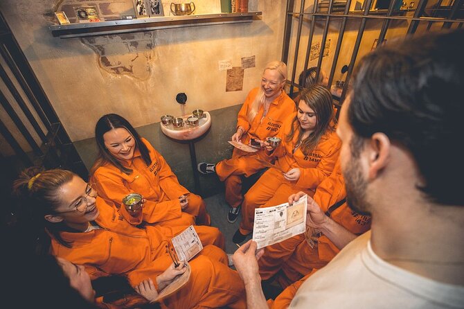 Alcotraz Prison Cocktail Experience in London - The Warden, Cassidy, and the theatrical side