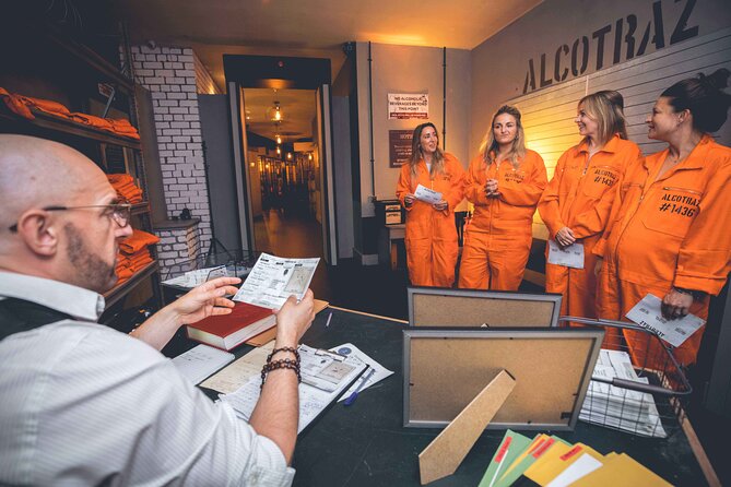 Alcotraz Prison Cocktail Experience in Manchester - A small group makes the comedy work