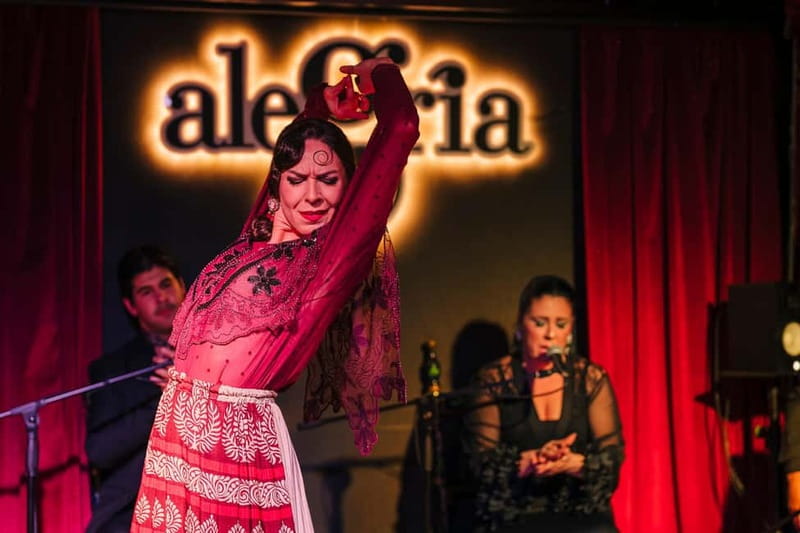 Alegria Flamenco in Malaga, with Transfer, Cocktail and Premium Location - The welcome cocktail and what is not included