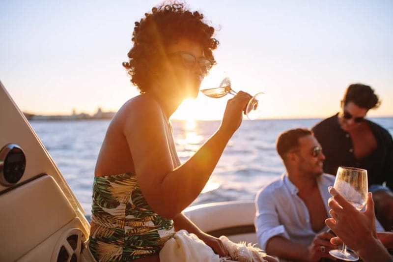 Amalfi Coast Shared Sunset Cruise: Swim, Drinks & Views - Starting near Amalfi and getting settled