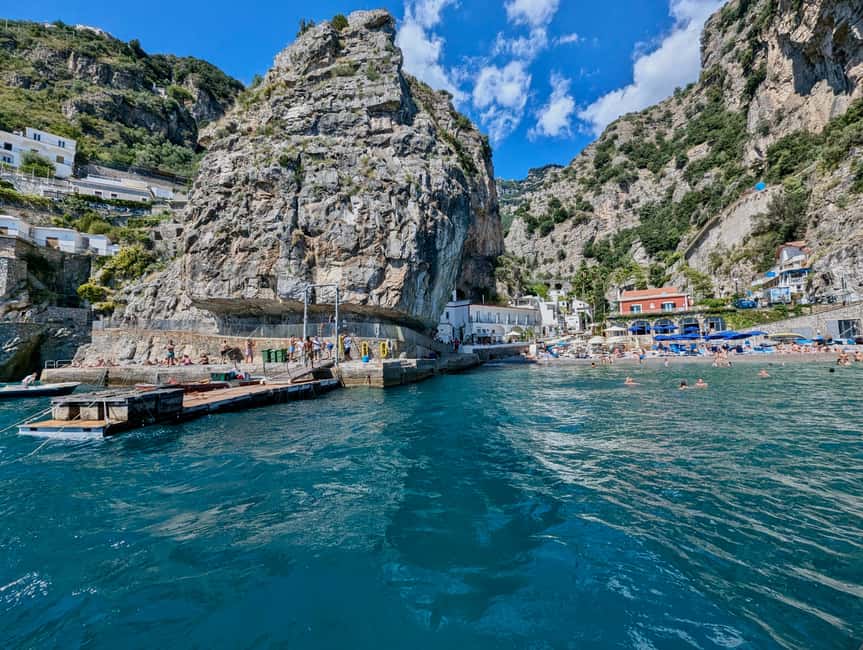 Amalfi coast small-group boat tour w/ drinks & sandwich - Swimming near Maiori and Conca dei Marini