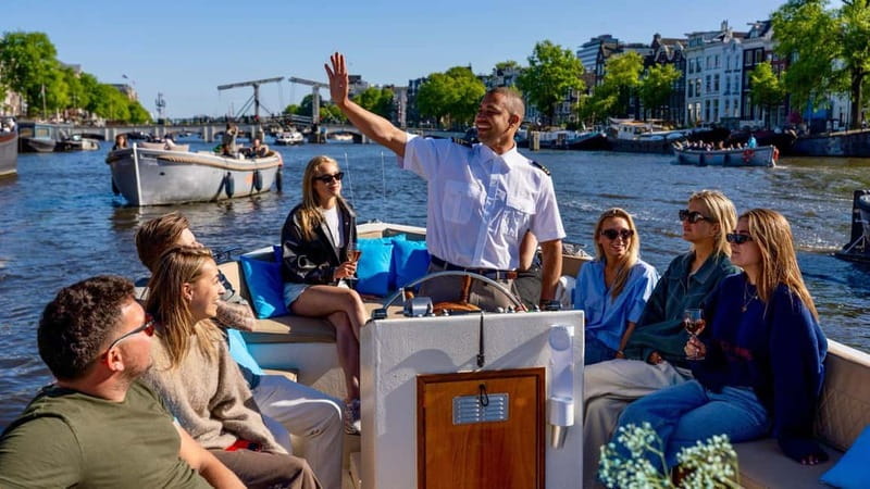 Amsterdam: Canal Cruise in Open Boat with Drink Option - Westerkerk, the Nine Streets, and Prinsengracht