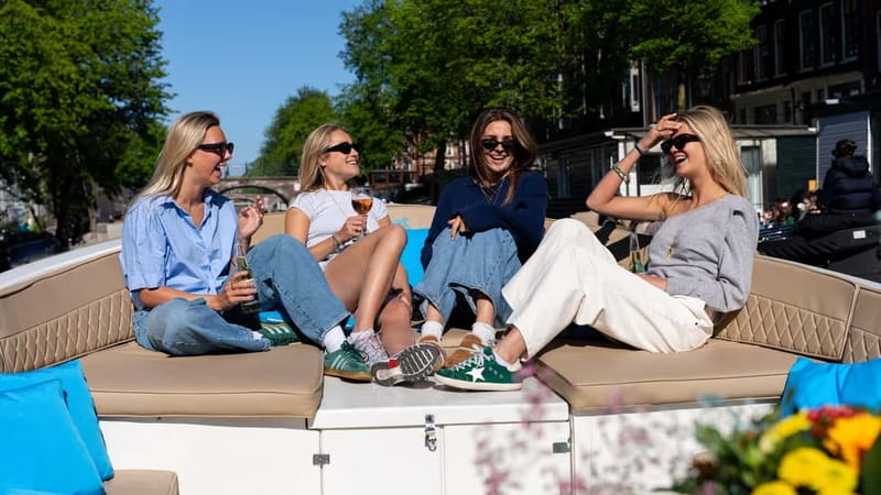 Amsterdam: Canal Cruise in Open Boat with Drink Option - Stopera, Groenburgwal, and the Dancing Houses