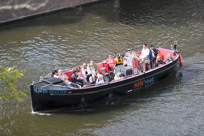 Amsterdam Canal Cruise in Open Boat with Unlimited Drinks Option - The boat, the open view, and the electric ride