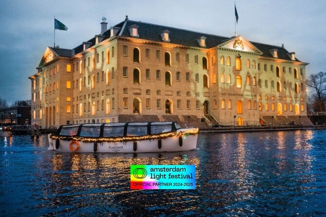Amsterdam Light Festival: Cruise Unlimited Drinks & Bite option - Boarding at Prins Hendrikkade 33A