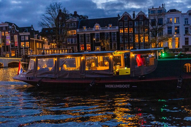 Amsterdam: Light Festival Open Boat - Unl. Drinks Option - Starting Near Pierre Cuypers’ Amsterdam