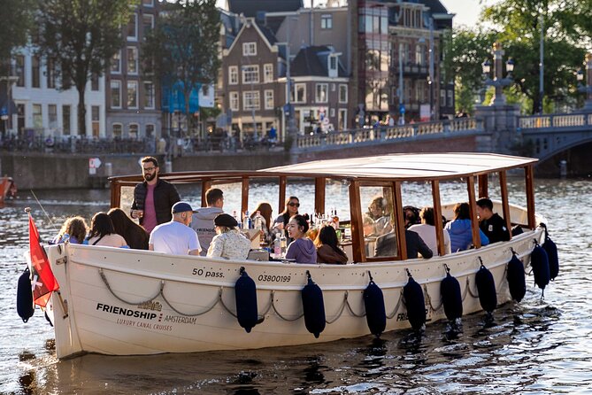 Amsterdam: Luxury Light Festival Cruise Unlimited Drinks Included - The route from Oudezijds Voorburgwal 230
