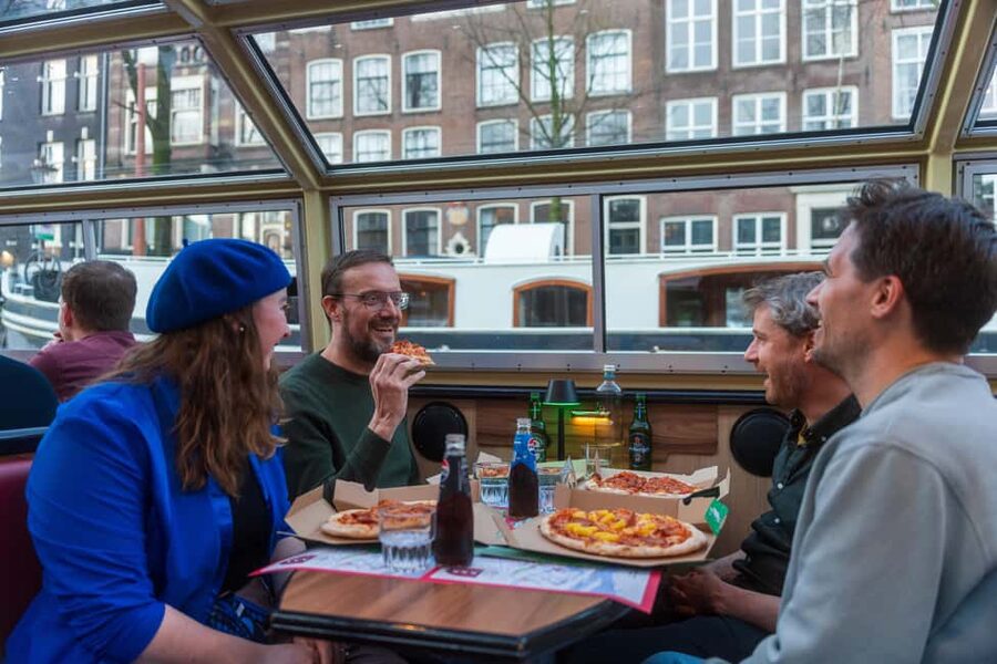 Amsterdam: Original Pizza Dinner Cruise + Unlimited Drinks - NEMO and the final stretch