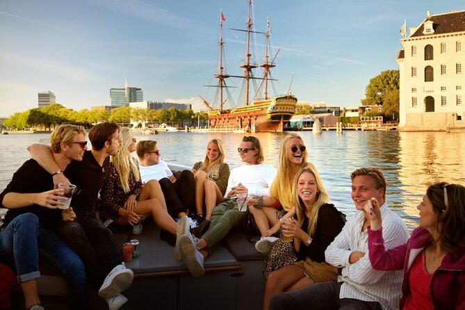 Amsterdam Private Boat Tour with Unlimited Drinks - A private view of Amsterdam from the water