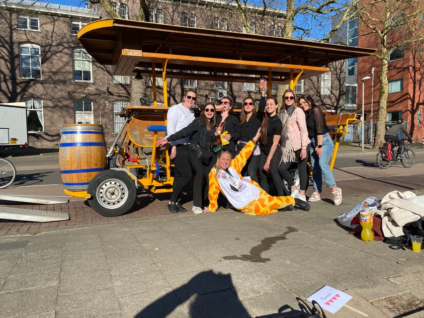 Amsterdam: Shared Party Bike Tour with Beer - The route: Amsterdam North and the city edge