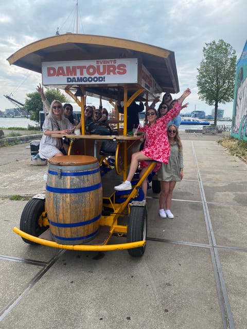 Amsterdam: Shared Party Bike Tour with Beer - Drinks, games, and the social side