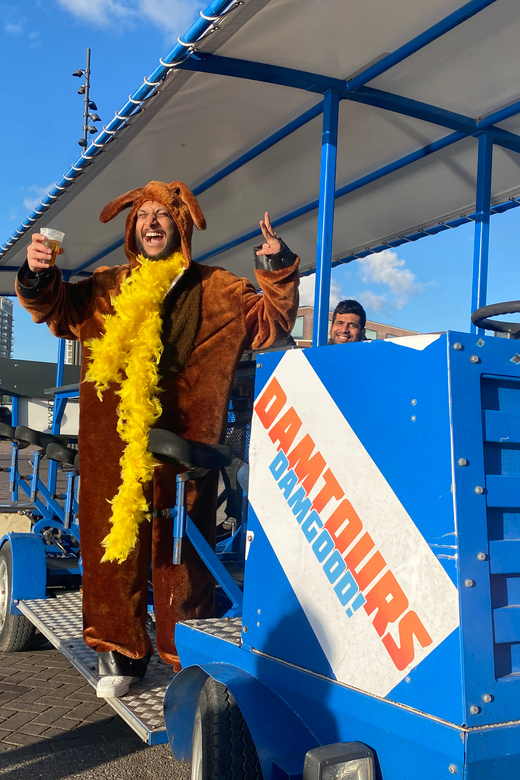 Amsterdam: Shared Party Bike Tour with Beer - Finding the meeting point at Sloterdijk