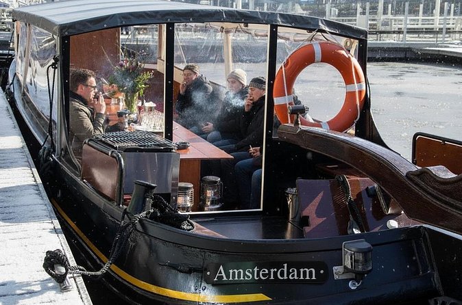Amsterdam Smoke Friendly Cruise with drinks option & local guide - A warm boat in winter, an open boat in summer
