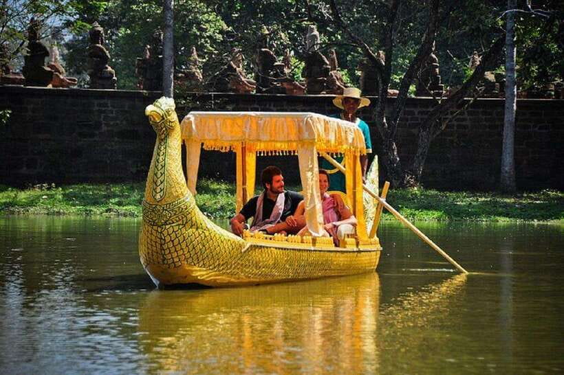 Angkor Bike tour & Gondola Sunset Boat w/ Drinks & Snack - Starting at 1:30 PM from Siem Reap