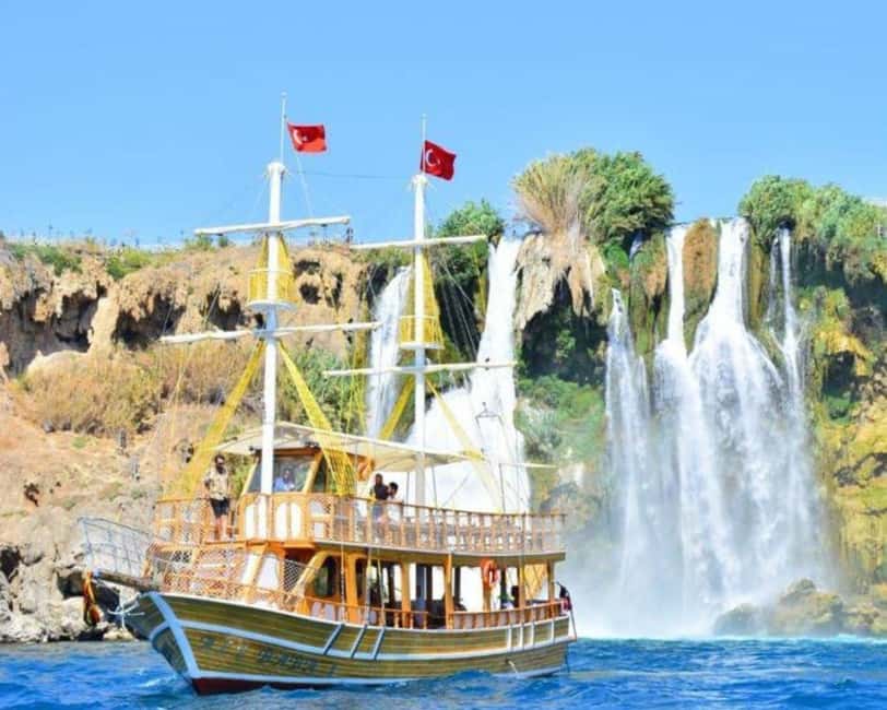 Antalya Relax Boat Trip w/Lunch, Soft Drinks & Transfer - Lara Beach and the first swim