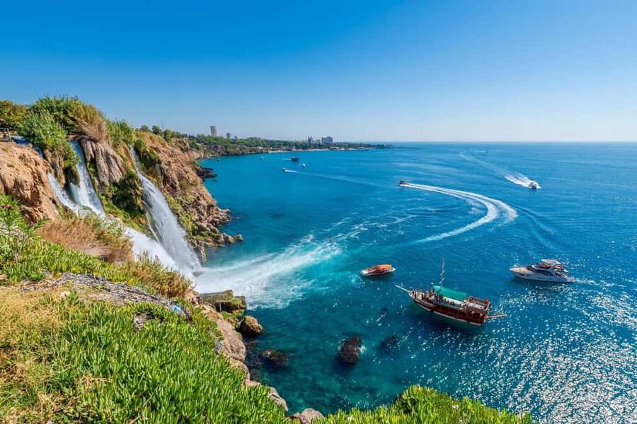 Antalya Relax Boat Trip w/Lunch, Soft Drinks & Transfer - Karpuzkaldıran Waterfall from the sea
