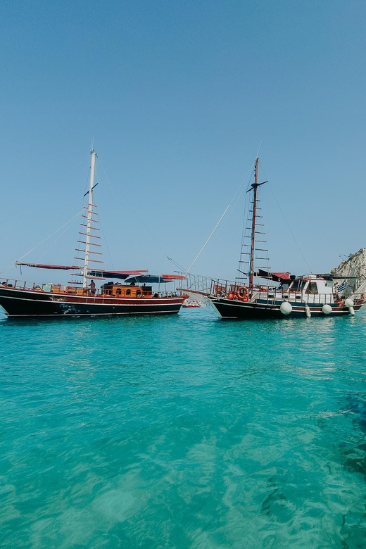 Argostoli: Full-Day Boat Trip with Lunch & Wine - The Queen Bee crew and onboard atmosphere