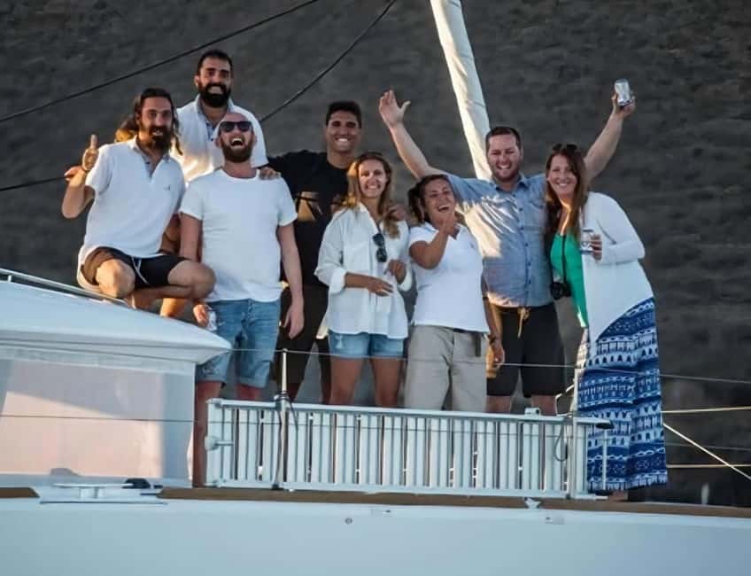 Athens: Private Catamaran Cruise w/ BBQ, Open Bar & Transfer - The return sail gives you room to unwind
