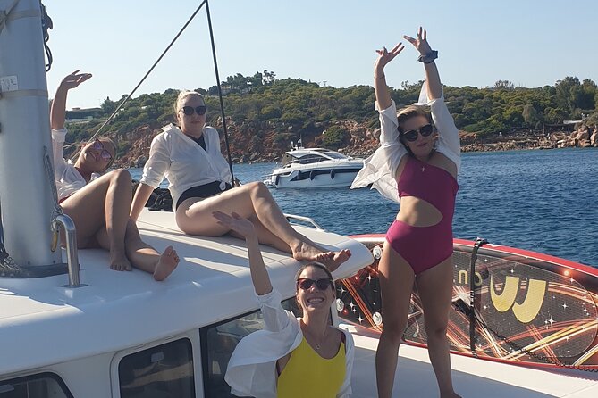 Athens Riviera Catamaran tour with fresh Meal Drinks and Swimming - Choosing morning light or the sunset cruise