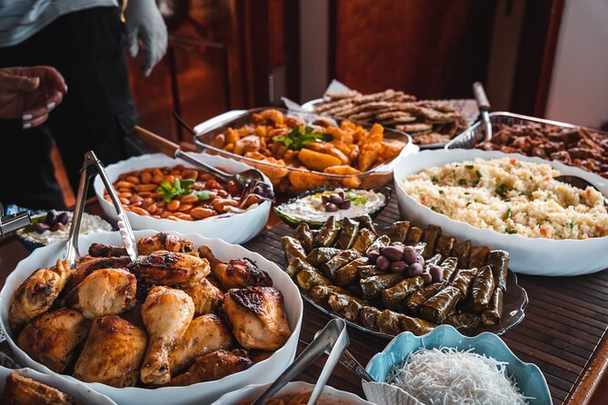 Athens Sunset Dinner Cruise – Swim Stop, Dinner & Open Bar - A Greek buffet served at sea