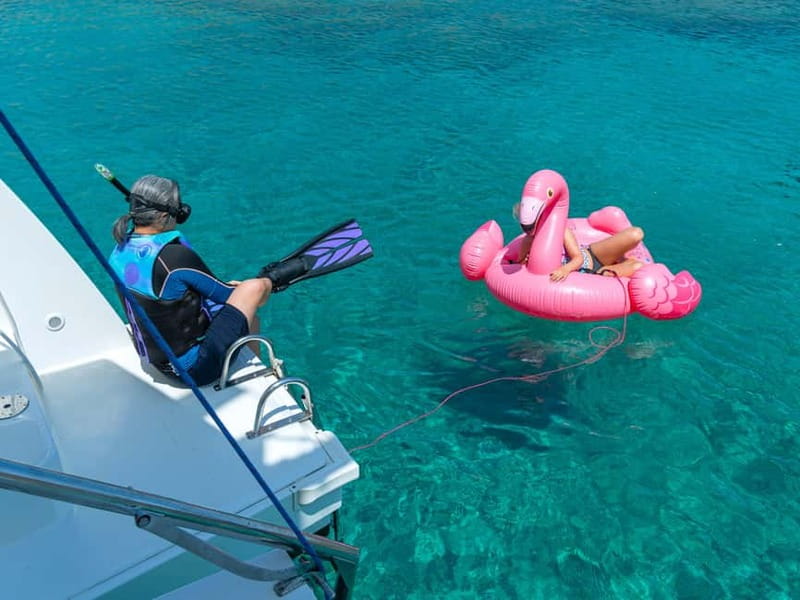 Ayia Napa: Afternoon Catamaran Cruise with Lunch & Open Bar - Swimming, snorkeling, paddleboards, and the pink flamingo