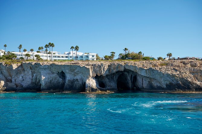 Ayia Napa: Blue Lagoon & Cavo Greco Cruise with Lunch & Open Bar - Cape Greco brings the scenery