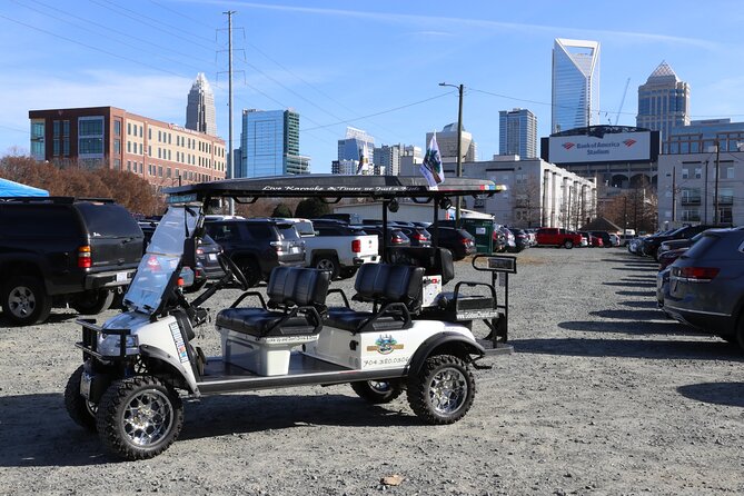 Bar Crawl on a Rollin Disco Ball Golf Cart in Charlotte - Charlotte Beer Garden, a strong opening stop