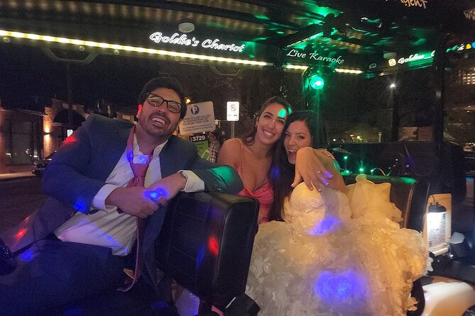 Bar Crawl on a Rollin Disco Ball Golf Cart in Charlotte - The private group advantage