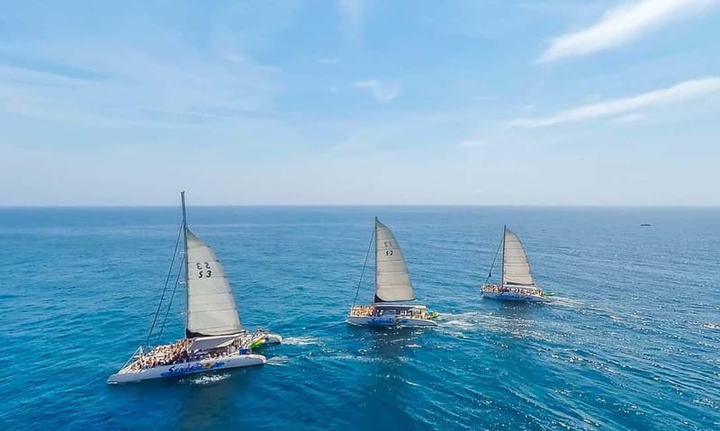 Barcelona: Catamaran Party Cruise with BBQ Meal - Key points at a glance