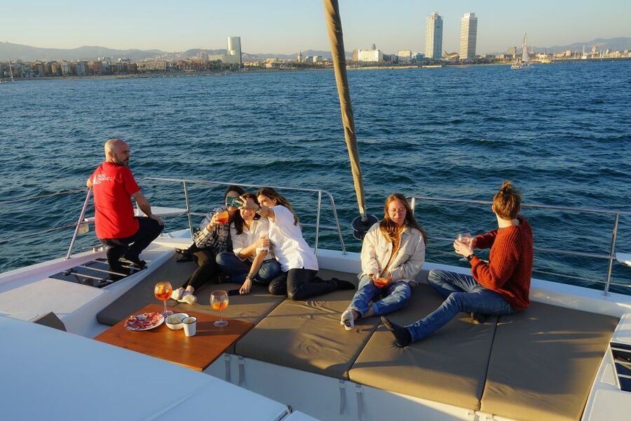 Barcelona: Private Catamaran Sailing with Drinks and Snacks - A good setting for celebrations and private groups