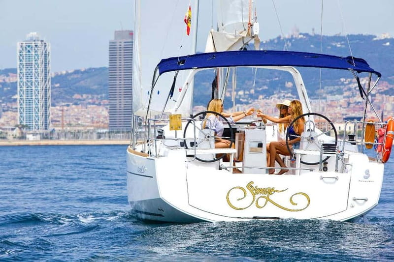 Barcelona: Private Sailing Trip with Drinks & Snacks (max 9) - The swim stop is the real holiday moment