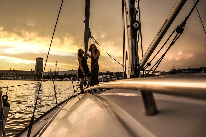 Barcelona Unique Sunset Sailing Experience with Tapas & Open Bar - Tapas, snacks, and drinks on board