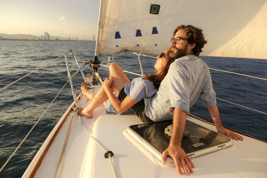 Barcelona: Unique Sunset Sailing Tour with Tapas & Open Bar - Tapas that work as an evening snack