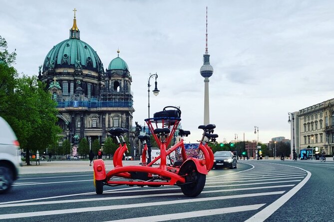 Beer Bike & Party Bike Highlights Berlin City Tour including pick-up - Soviet tanks and Berlin’s wartime scars
