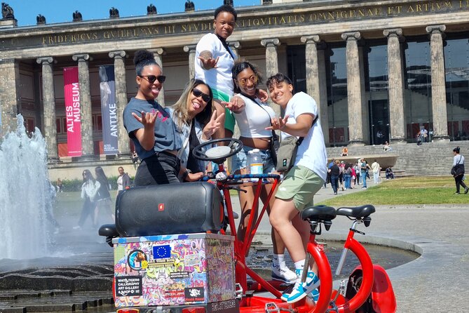 Beer Bike & Party Bike Highlights Berlin City Tour including pick-up - Berlin Wall history at Checkpoint Charlie