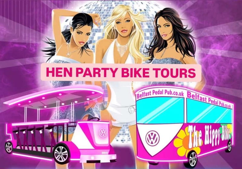 Belfast: Luxury Pink Hen Party Bike Tour (BYOB) - BYOB, Bluetooth music, and practical extras